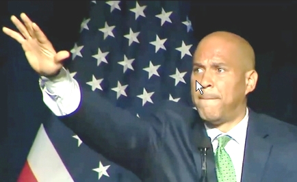 Cory Booker Salute