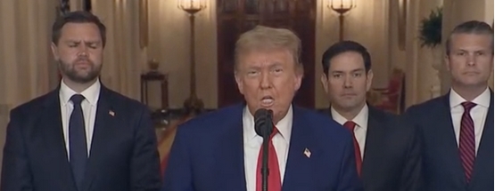 Trump announces Iran attack