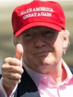 Trump thumbs up!